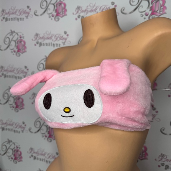 Sister princess melody bandeau bra bikini top tank strapless or add straps soft - Picture 8 of 10